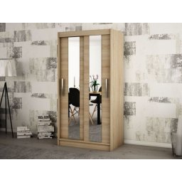 Kast POLETTE 2 schuifdeuren 100 cm sonoma