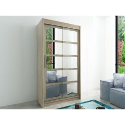 Kast ROMELU 2 schuifdeuren 100 cm sonoma
