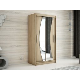 Kast WAVRE 2 schuifdeuren 100 cm sonoma