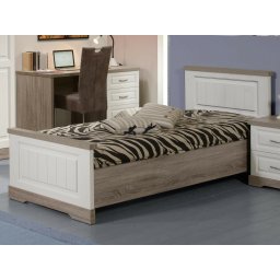 Bed IVANA 90x200 cm truffel/porselein