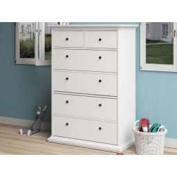 Commode PARISA 6 lades wit