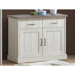 Commode ELANO 2 deuren 2 lades lichte eik/sonoma eik