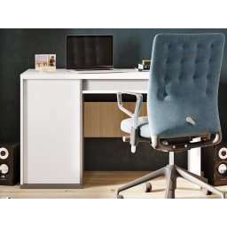 Bureau ILONA 1 lade 1 deur wit/eik salisbury