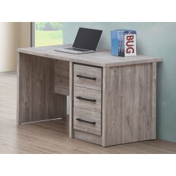 Bureau ELZA 3 lades grijze eik