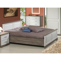 Bed IVANA 140x190 cm truffel/porselein