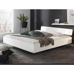 Bed IXANA 180x200 cm alpine wit met hoofdeinde