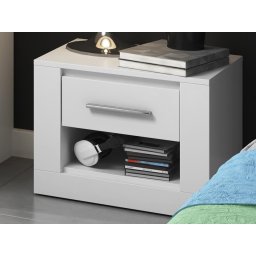 Nachtkastje ARTI 1 lade wit