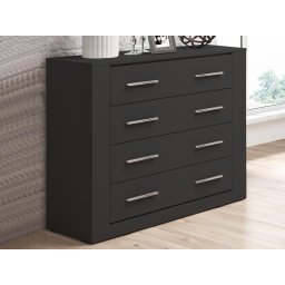 Commode ARTI 4 lades zwart