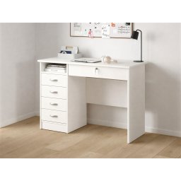 Bureau FAUNA 5 lades wit