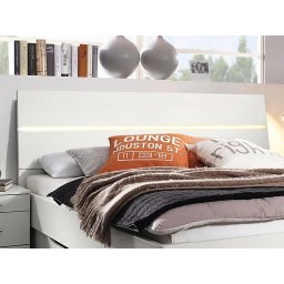 Hoofdeinde SCARLETT 140x200 cm wit met led