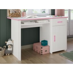 Bureau ROBINSON wit/roze