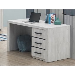 Bureau ELVITALIC 3 lades gebleekte eik