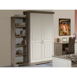 Kast IVANA 2 deuren truffel/porselein