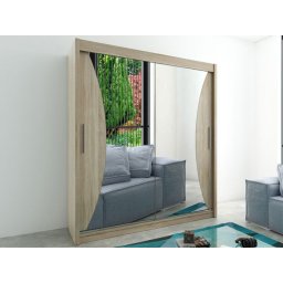 Kast MONACORNE 2 schuifdeuren 200 cm sonoma
