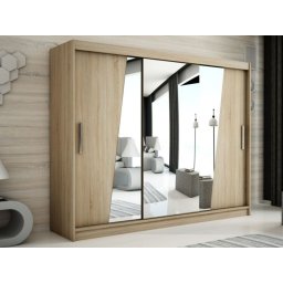 Kast RHOMBO 3 schuifdeuren 250 cm sonoma