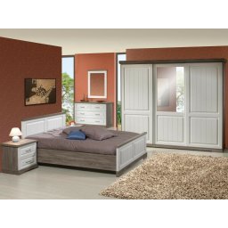 Complete slaapkamer IVANA IV 140x200 cm truffel/porselein