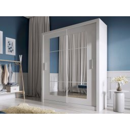 Kast IDOLE 2 schuifdeuren mat wit