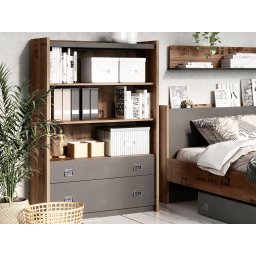 Open kast FANJO 3 legplanken 2 lades alpine sparren/staal