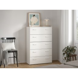 Commode SPACIO 5 lades wit