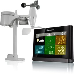 Bresser 5-in-1 Comfort Weercenter met Kleurendisplay - Zwart