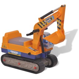 vidaXL Meerij Graafmachine Kunststof Geel