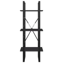 vidaXL Boekenkast met 3 schappen 40x30x105 cm bewerkt hout grijs