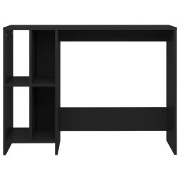 vidaXL Bureau 102,5x35x75 cm bewerkt hout zwart