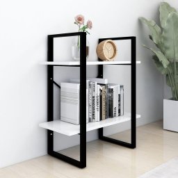 vidaXL Boekenkast met 2 schappen 60x30x70 cm bewerkt hout wit