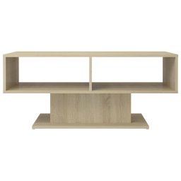 vidaXL Salontafel 103,5x50x44,5 cm bewerkt hout sonoma eikenkleurig