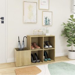 vidaXL Opbergkast 105x35,5x70 cm bewerkt hout sonoma eikenkleurig