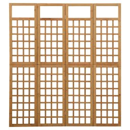 vidaXL Kamerscherm/trellis met 4 panelen161x180 cm massief vurenhout