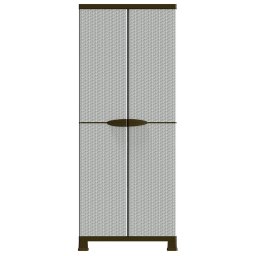 vidaXL Opbergkast 68x39x171,5 cm rattan ontwerp