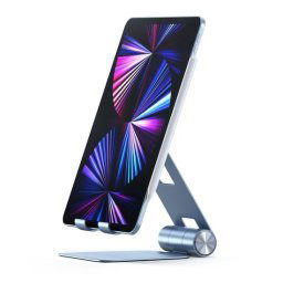 Satechi R1 Zilver Opvouwbare Tablet Stand Blauw