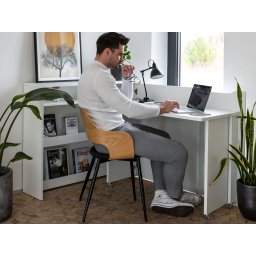 Uitklapbaar bureau CONCEPTION PRO mat wit rechts