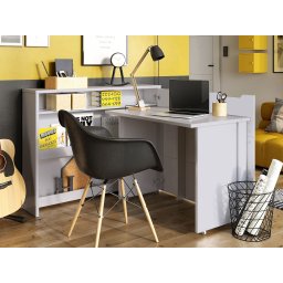 Uitklapbaar bureau CONCEPTION PRO mat grijs rechts
