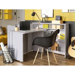 Uitklapbaar bureau CONCEPTION PRO mat grijs links