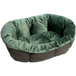 Ferplast Mandkussen Sofà - Fluweel Groen Maat 4: L64xB48xH25cm Hond