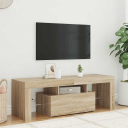 vidaXL Tv-meubel met LED-verlichting 120x35x40cm sonoma eikenkleurig