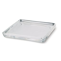 Glazen kaarsenschaal 100x100