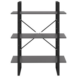 vidaXL Boekenkast 80x30x105 cm bewerkt hout grijs