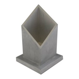 Vierkante kaarsenhouder aluminium