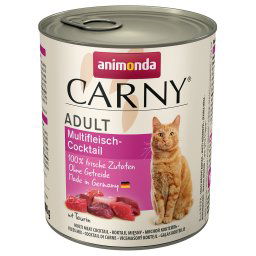 6x800g Adult Multi-Vleescocktail Animonda Carny Kattenvoer