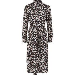 PIECES - Maat XS - PCFALISHI LS MIDI SHIRT DRESS BF BC Dames Jurk