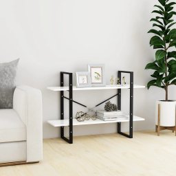 vidaXL Boekenkast met 2 schappen 100x30x70 cm bewerkt hout wit