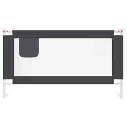 vidaXL Bedhekje peuter 150x25 cm stof donkergrijs
