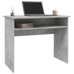 vidaXL Bureau 90x50x74 cm bewerkt hout betongrijs