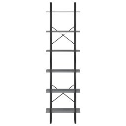 vidaXL Opbergrek 60x30x210 cm massief grenenhout grijs