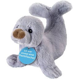 Heinrich Bauer Knuffelbeest Eco-Line, zeehond liggend van gerecycled materiaal