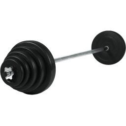 Christopeit Sport® Gewichtshefset Lange halter gewichtenset 42 kg (set, 13-delig)