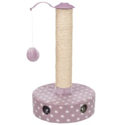 Trixie Junior Krabpaal Ø26 x H47cm Fleece Lila/Wit